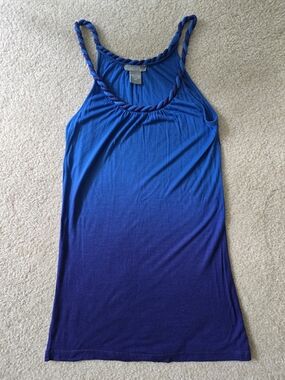 dELiA*s Blue Ombre Braided-Strap Tank Top